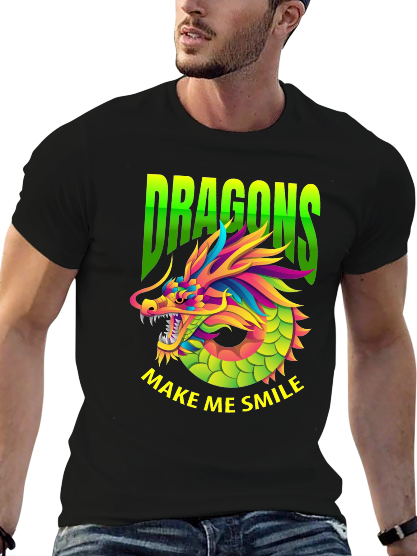 Dragons Make Me Smile Graphic Tee