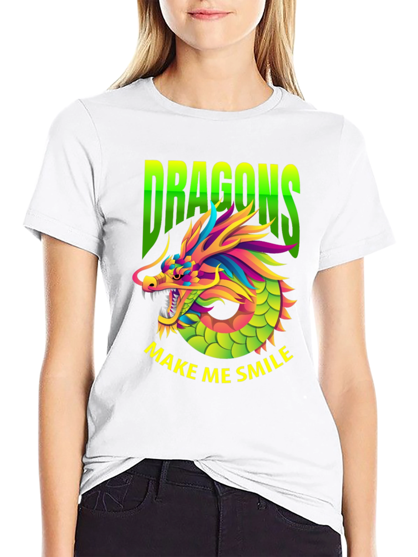 Dragons Make Me Smile Graphic Tee