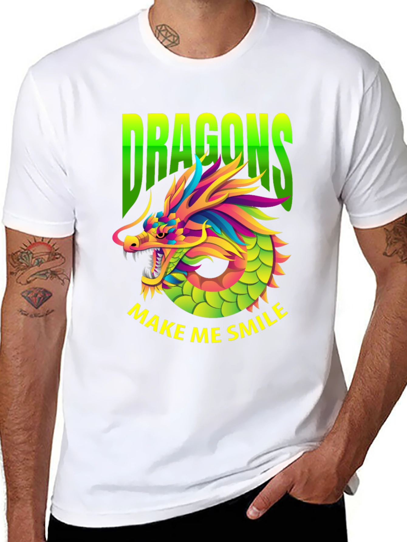 Dragons Make Me Smile Graphic Tee