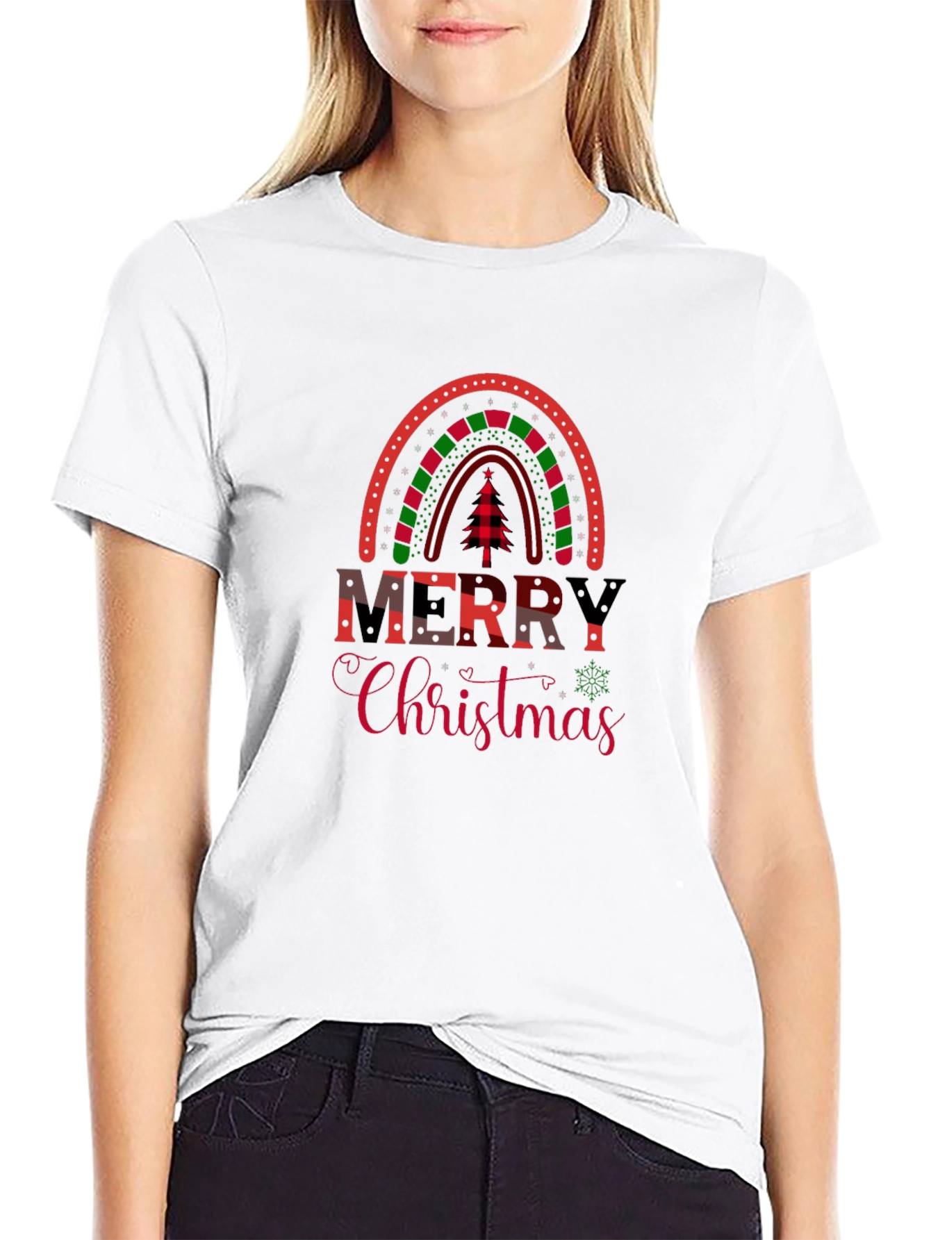 Merry Christmas Graphic Tee - Holiday Apparel