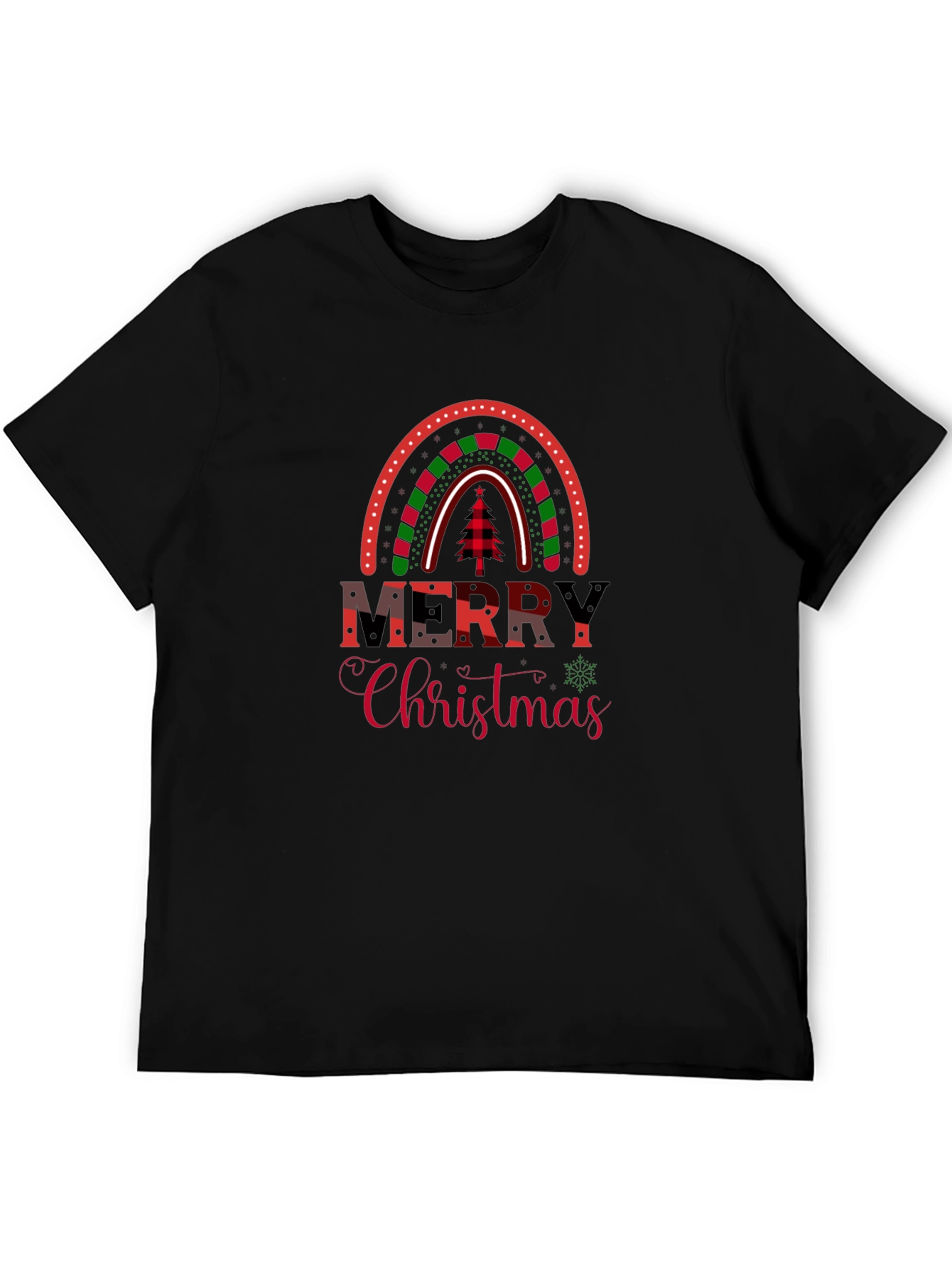 Merry Christmas Graphic Tee - Holiday Apparel