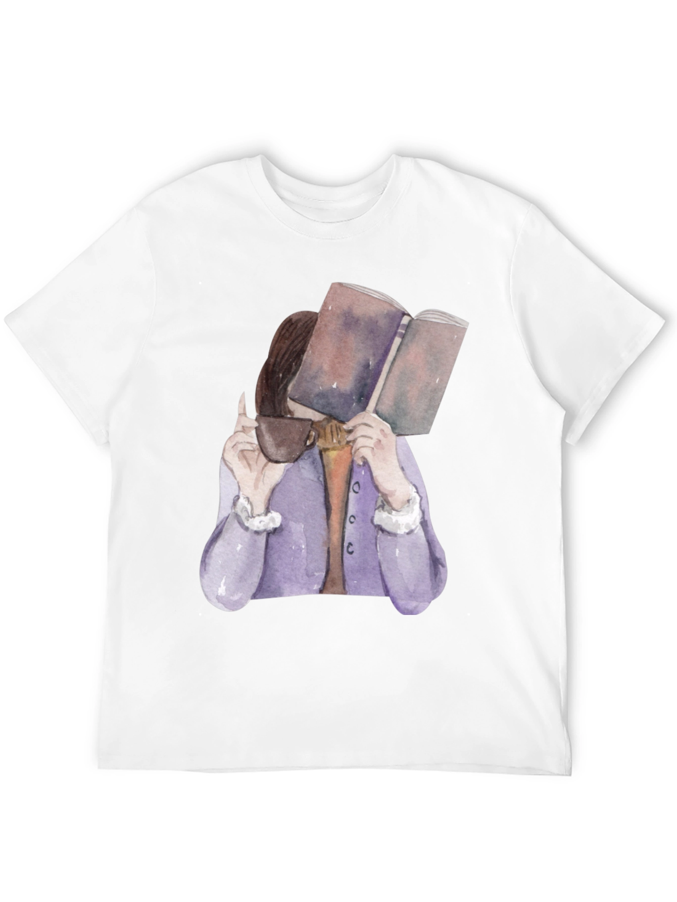 Book Lovers Tee - Coffee and Reading