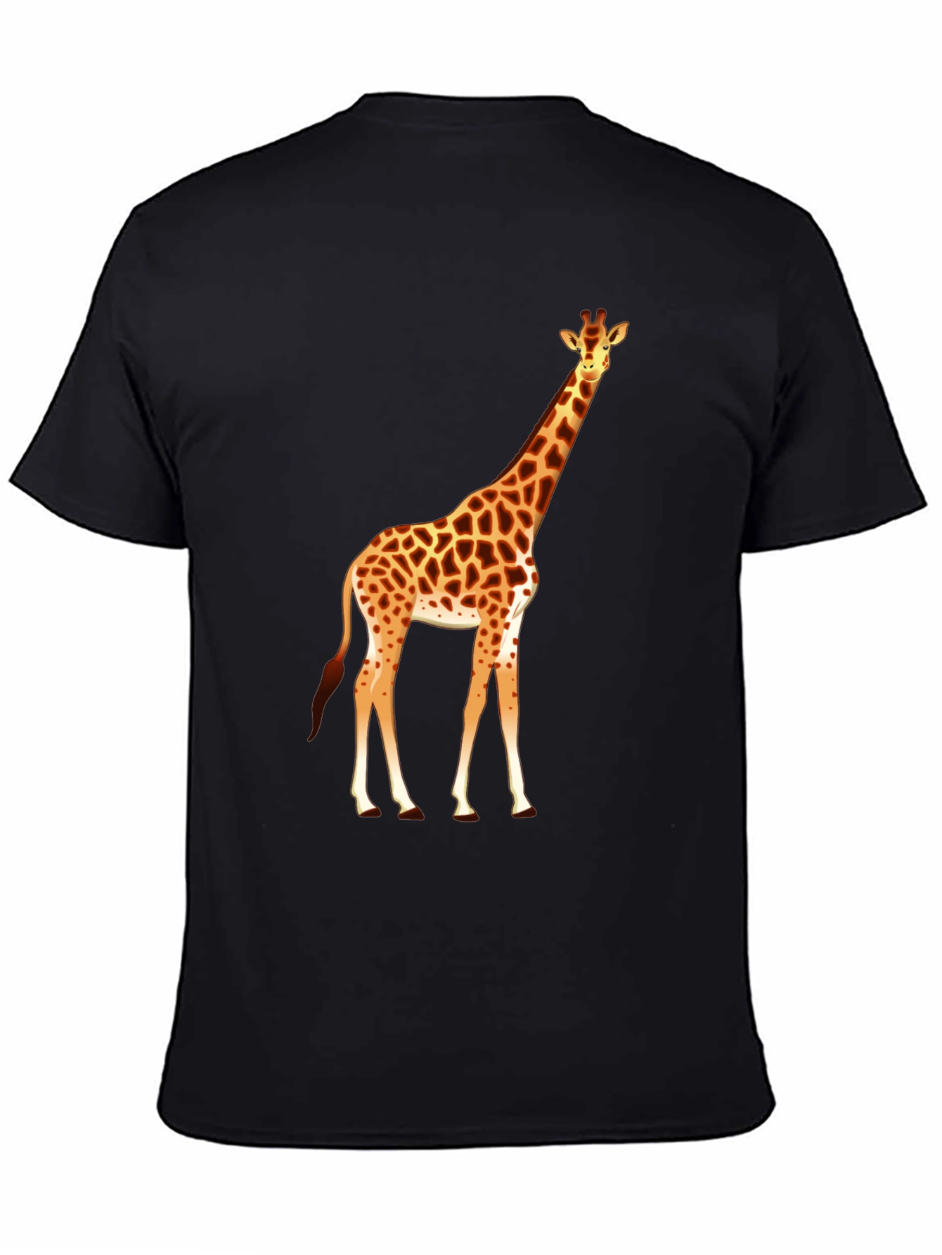 Giraffe Graphic Tee - Mens Black T-Shirt