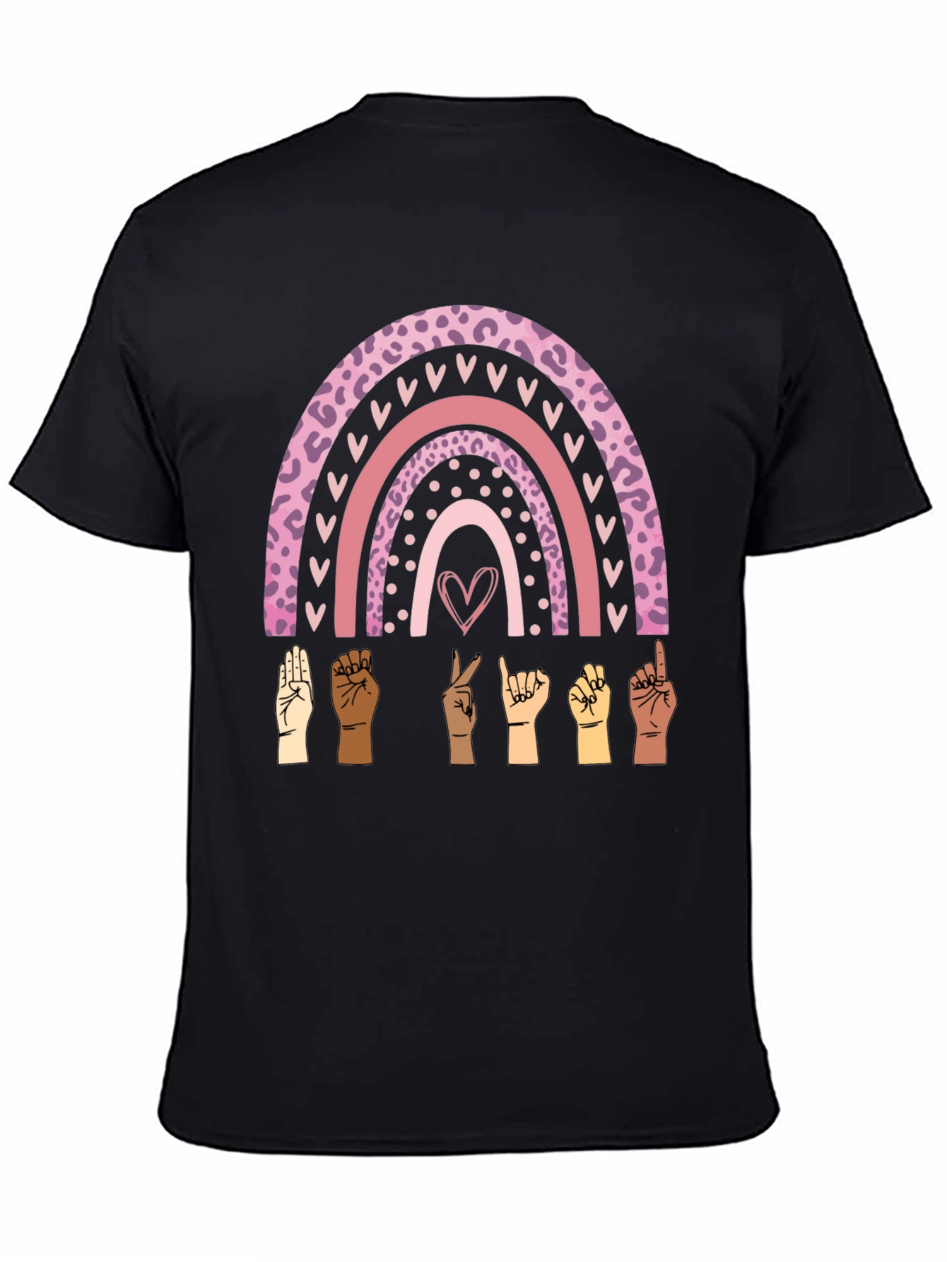 ASL Rainbow Graphic Tee - Love & Inclusion T-Shirt
