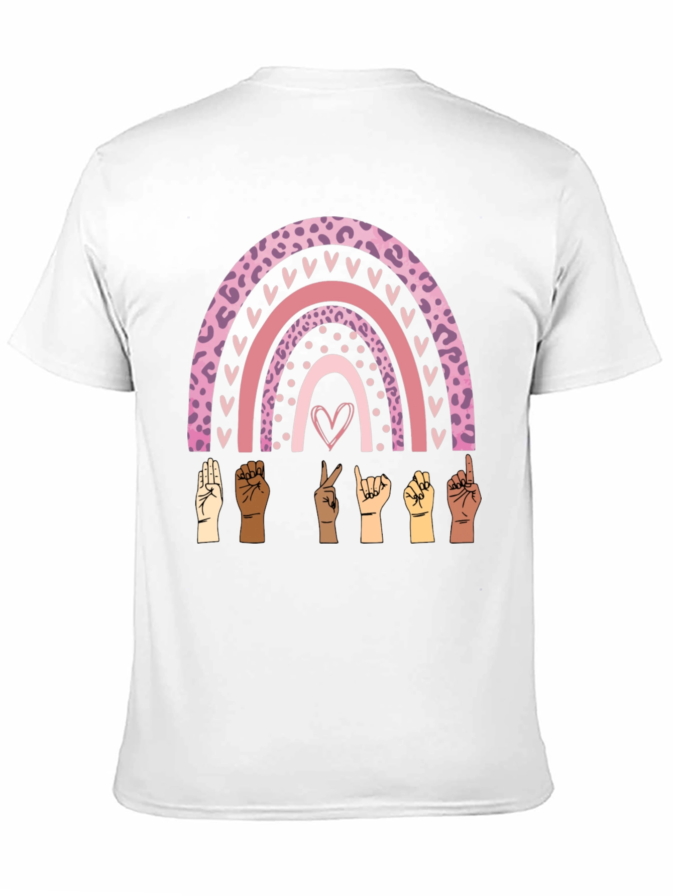 ASL Rainbow Graphic Tee - Love & Inclusion T-Shirt