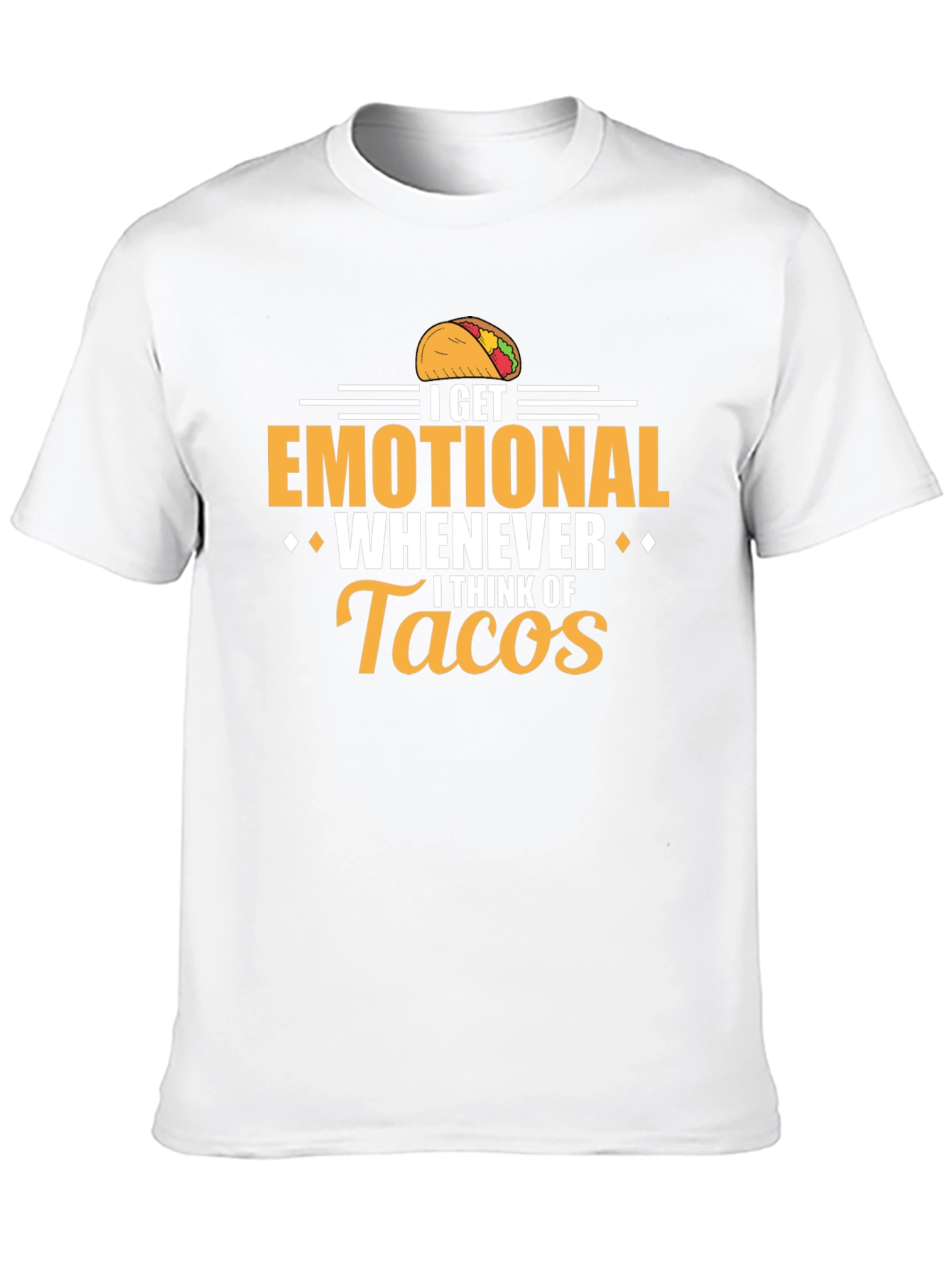Emotional About Tacos Graphic Tee - Black