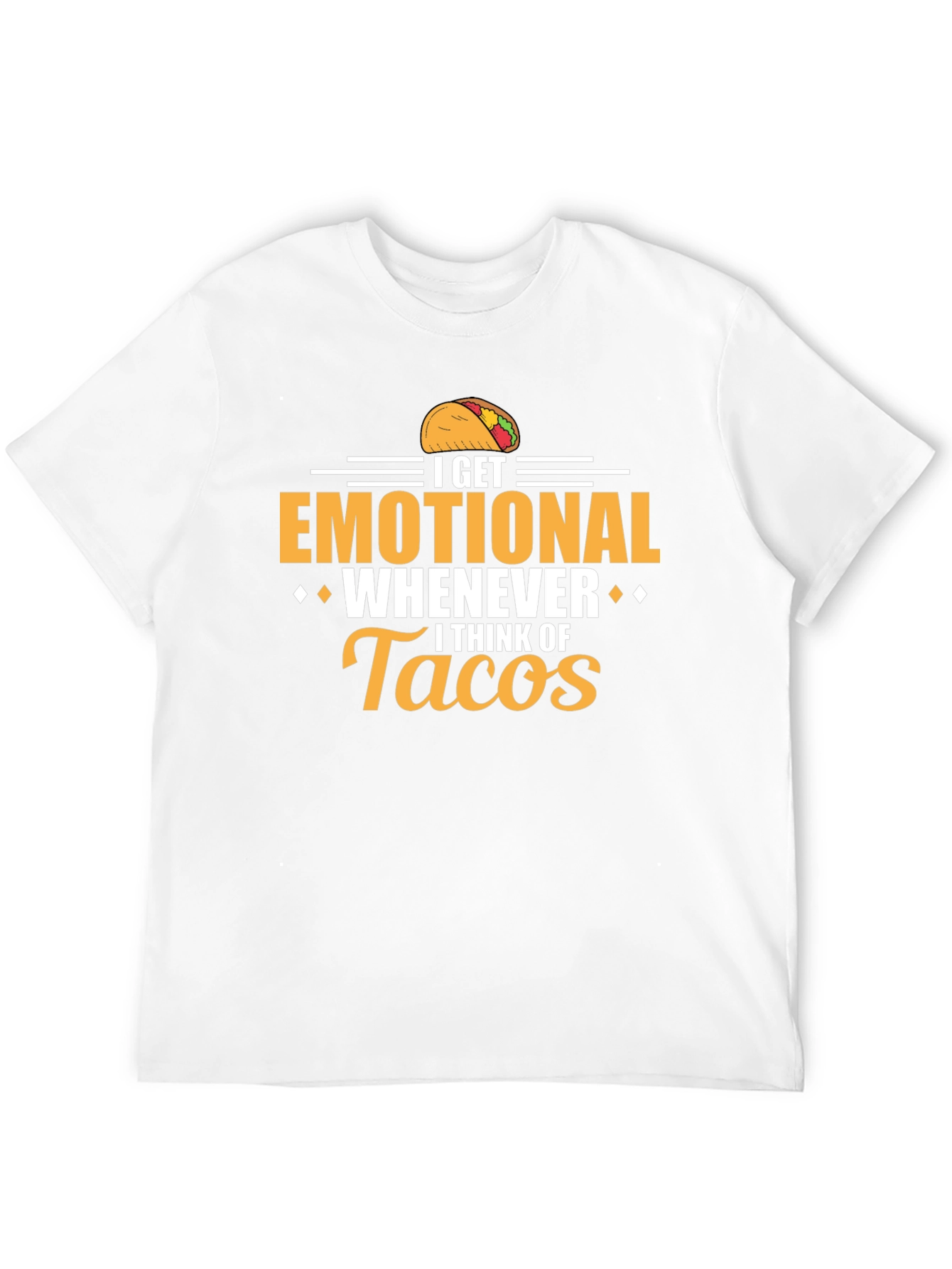 Emotional About Tacos Graphic Tee - Black