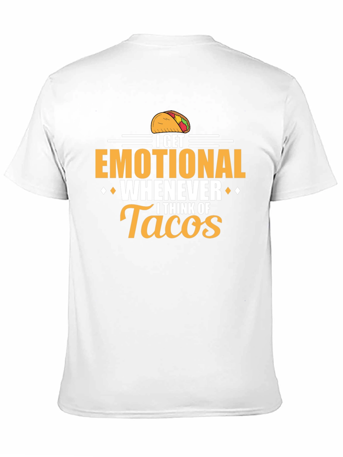 Emotional About Tacos Graphic Tee - Black