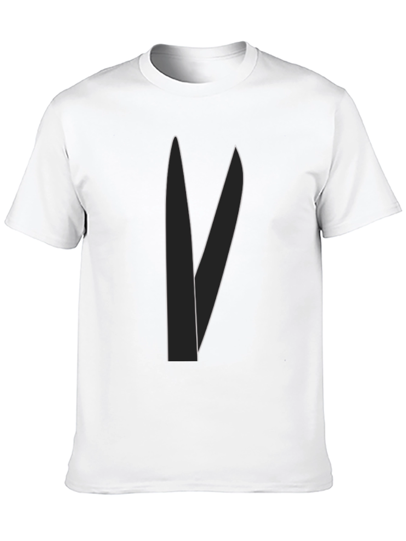 Minimalist Blade Design Black T-Shirt