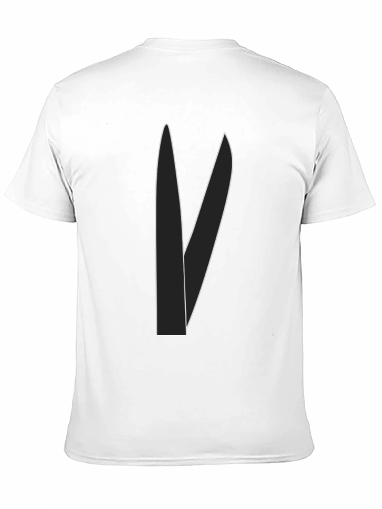 Minimalist Blade Design Black T-Shirt