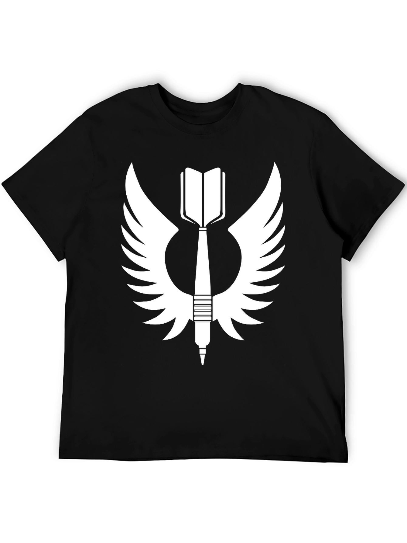 Winged Dart T-Shirt - Black Graphic Tee
