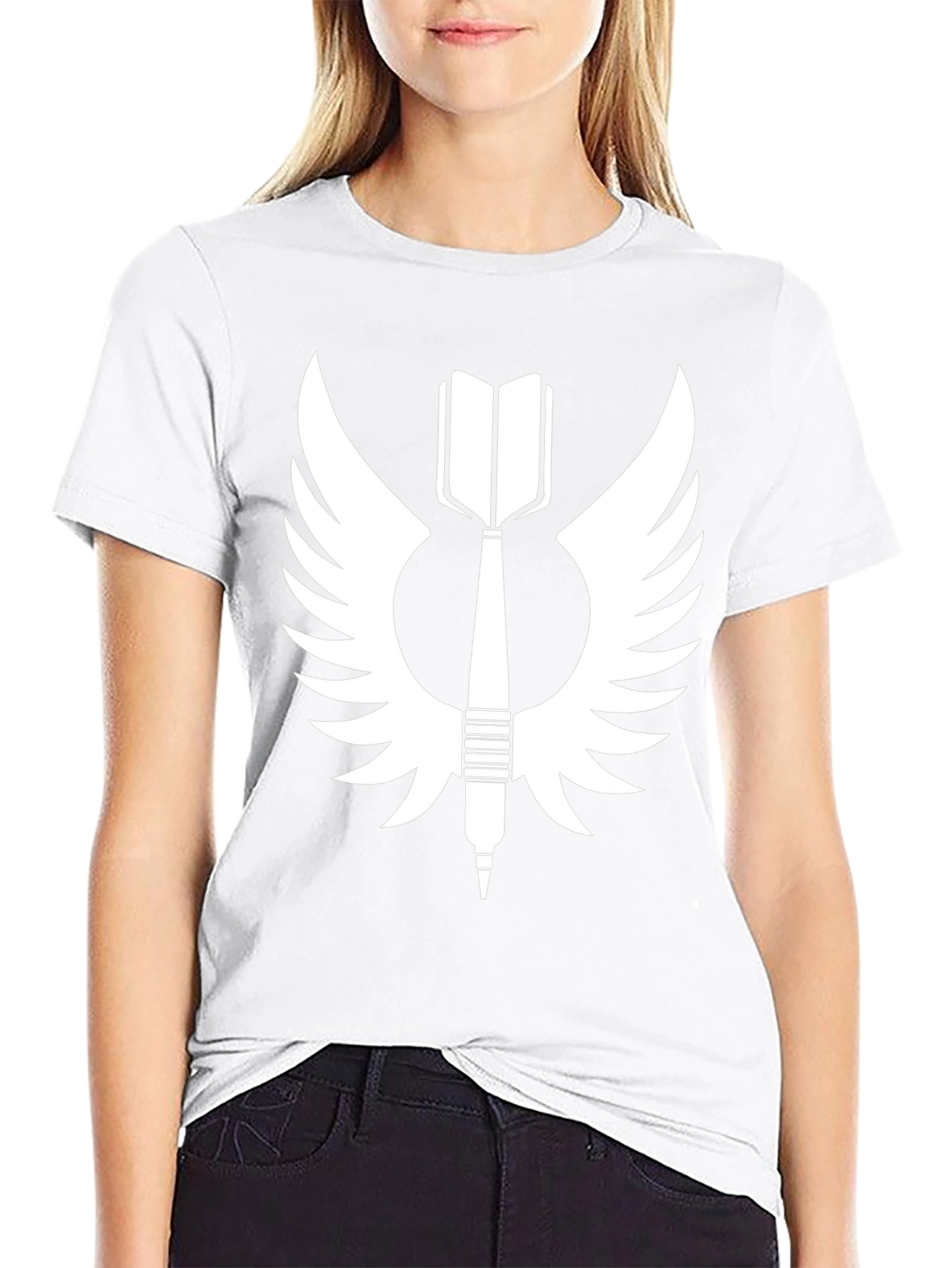 Winged Dart T-Shirt - Black Graphic Tee