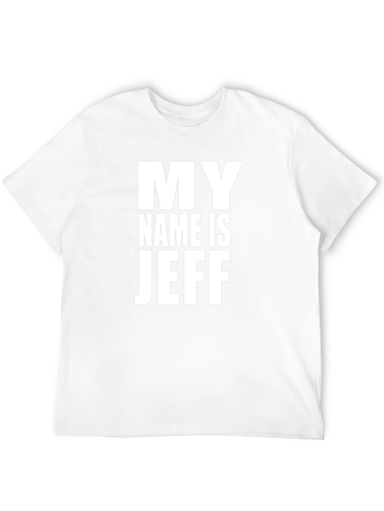 My Name is Jeff Graphic Tee - Black