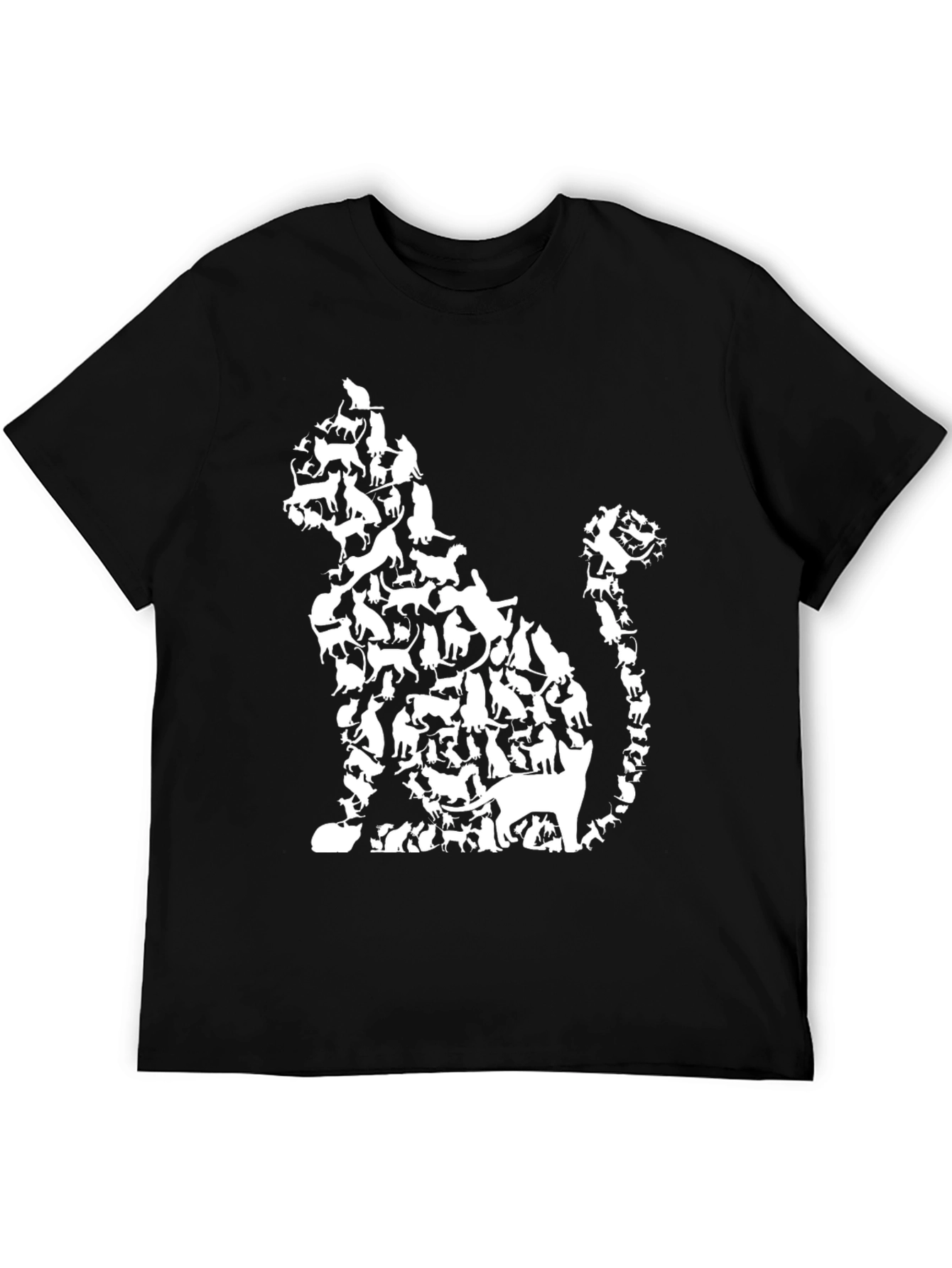 Cat Silhouette T-Shirt - Animal Lover Tee