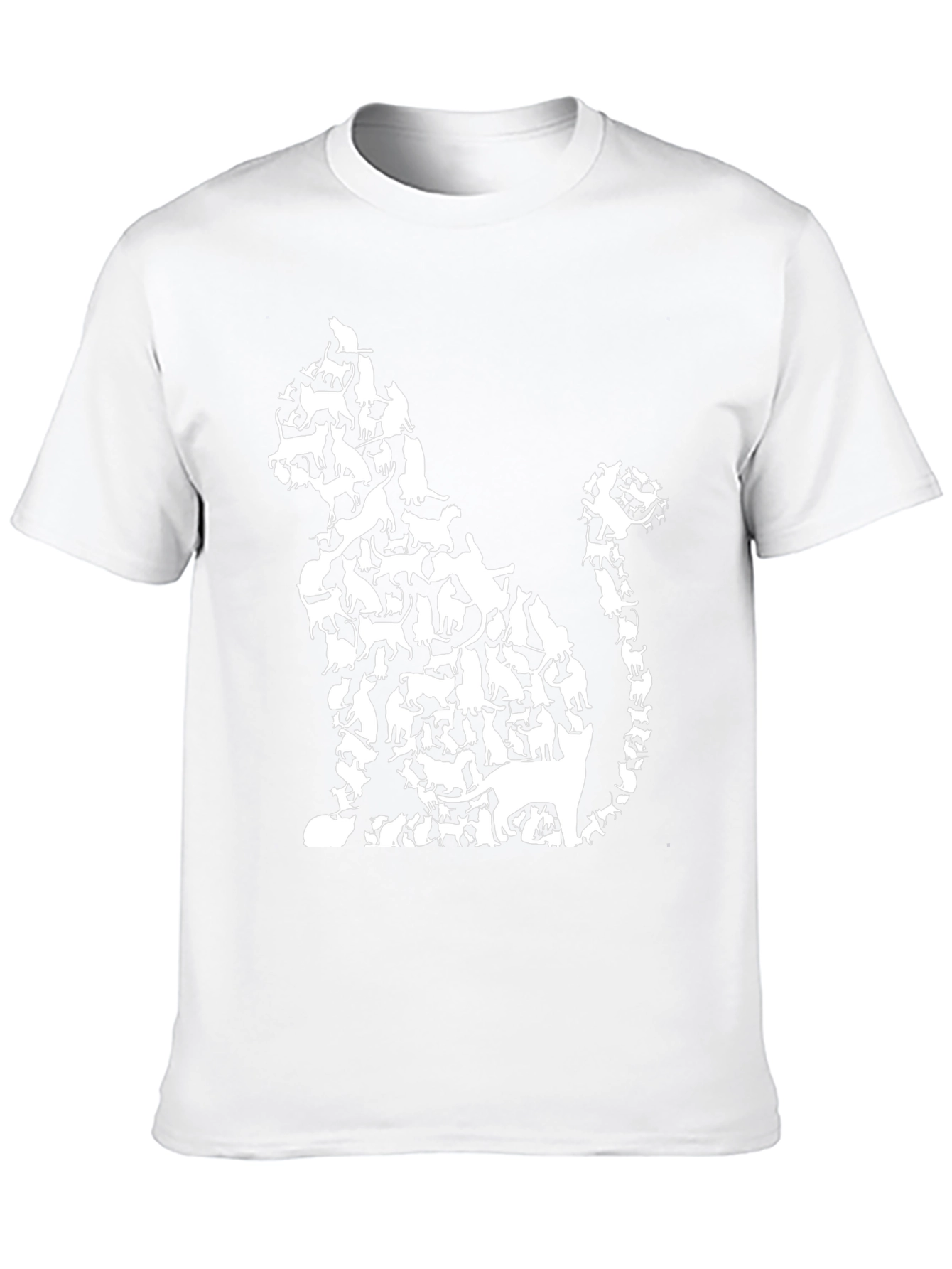 Cat Silhouette T-Shirt - Animal Lover Tee