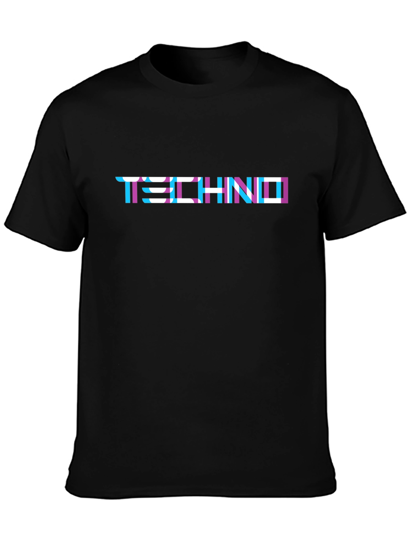 Techno Graphic Tee - Stylish Printed Cotton T-Shirt
