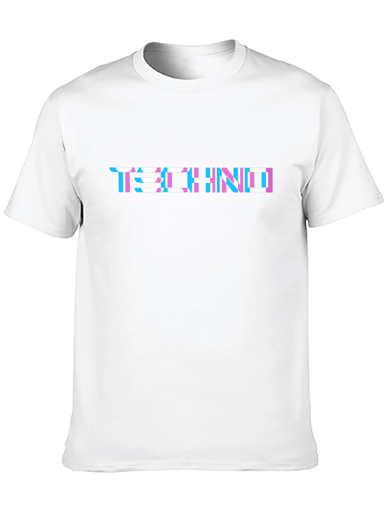Techno Graphic Tee - Stylish Printed Cotton T-Shirt