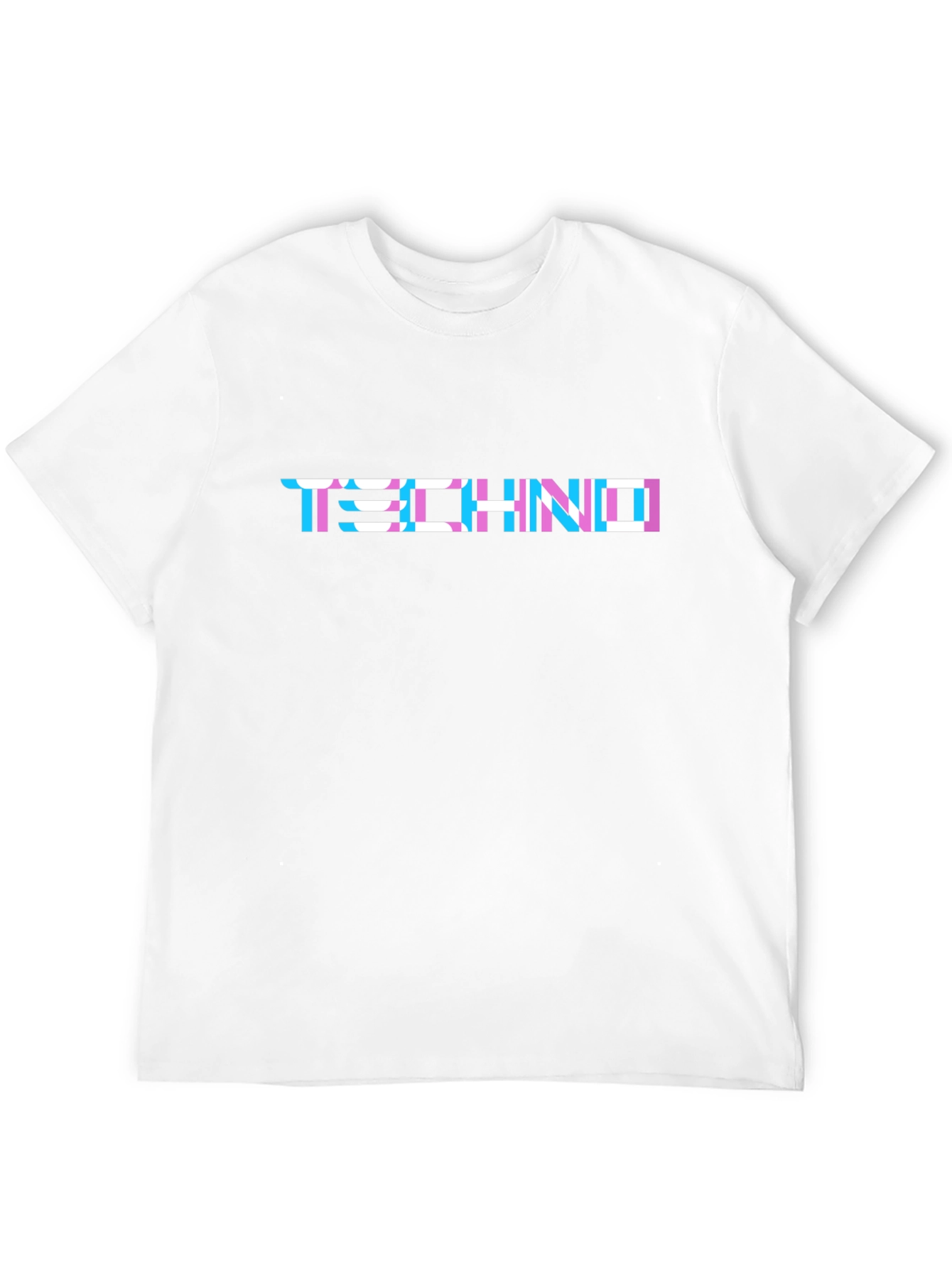Techno Graphic Tee - Stylish Printed Cotton T-Shirt