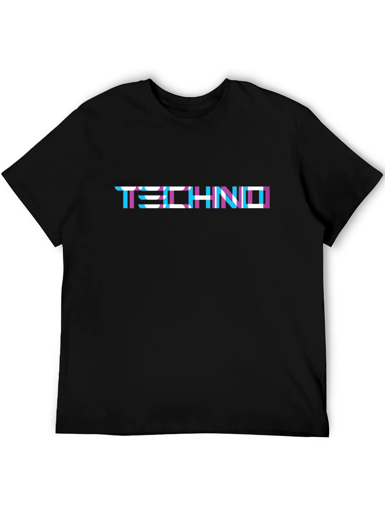 Techno Graphic Tee - Stylish Printed Cotton T-Shirt