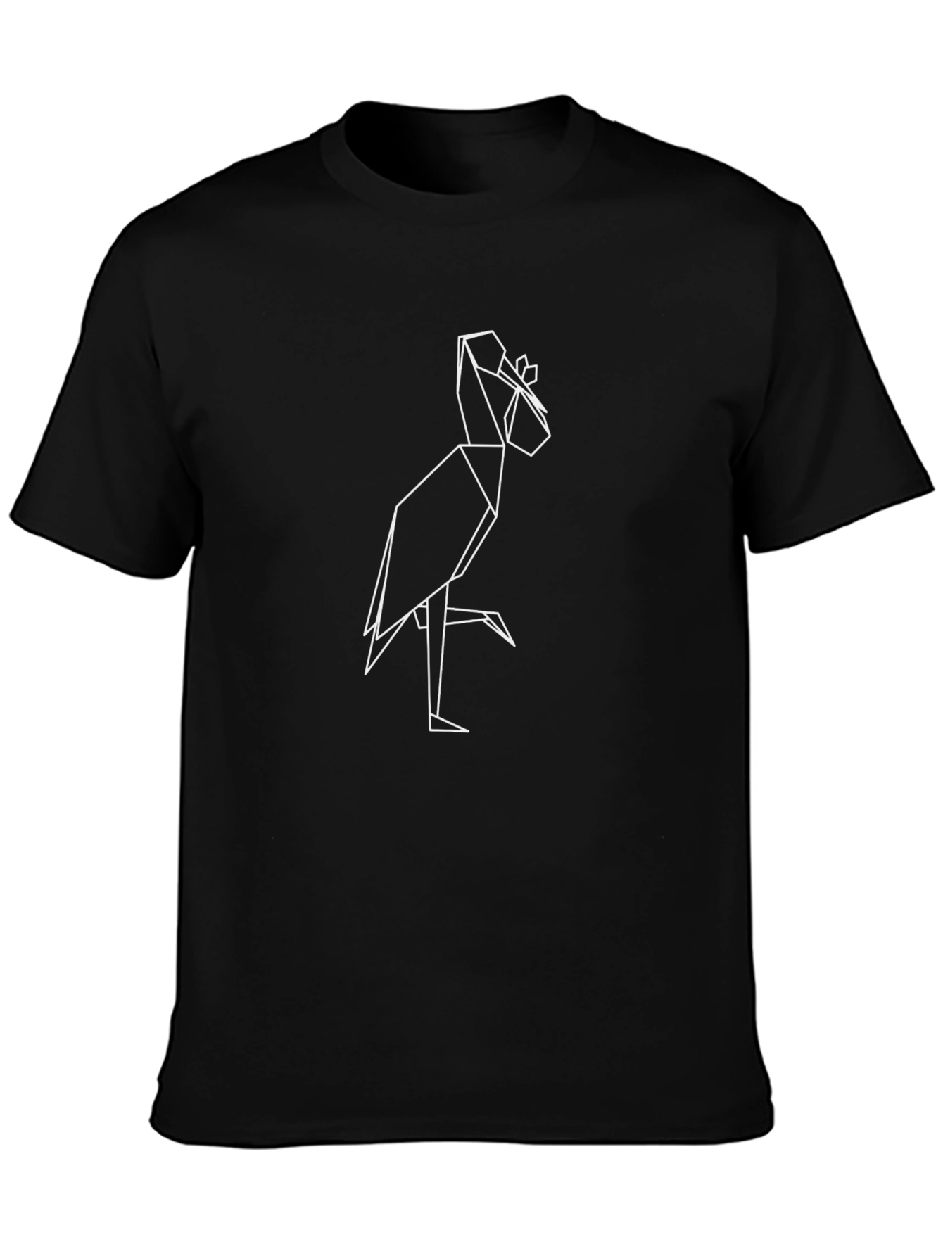 Geometric Crane Tee - Stylish Graphic T-Shirt