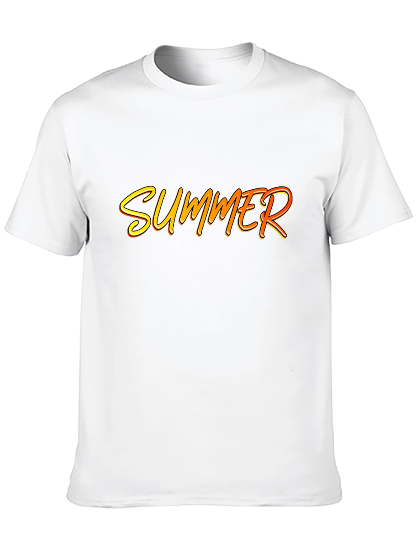 Summer Graphic Print Black T-Shirt