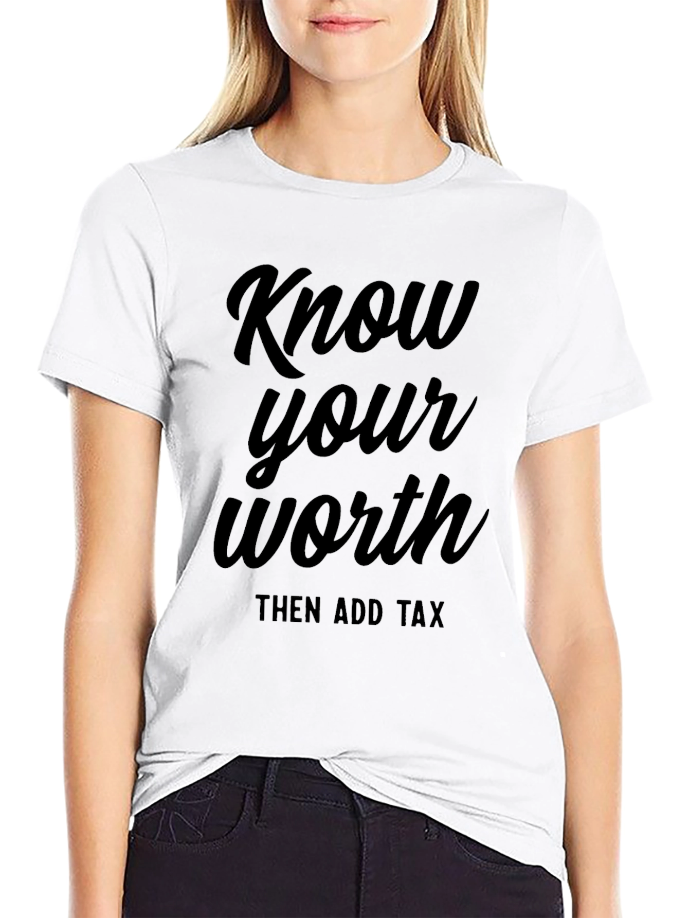 Know Your Worth Black T-Shirt