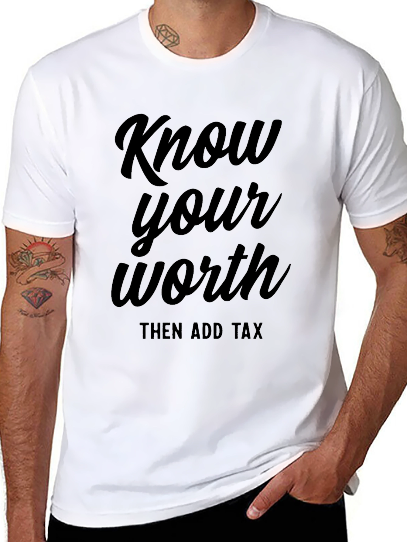 Know Your Worth Black T-Shirt