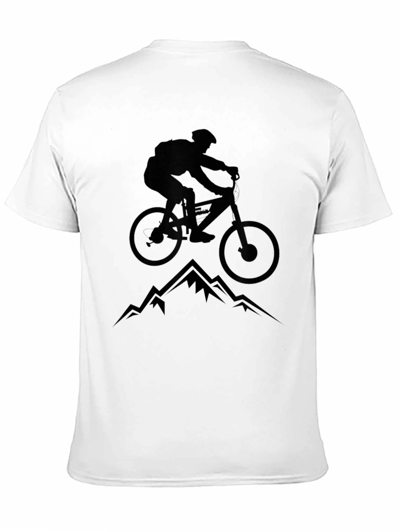 Mountain Biking Graphic Tee - Black