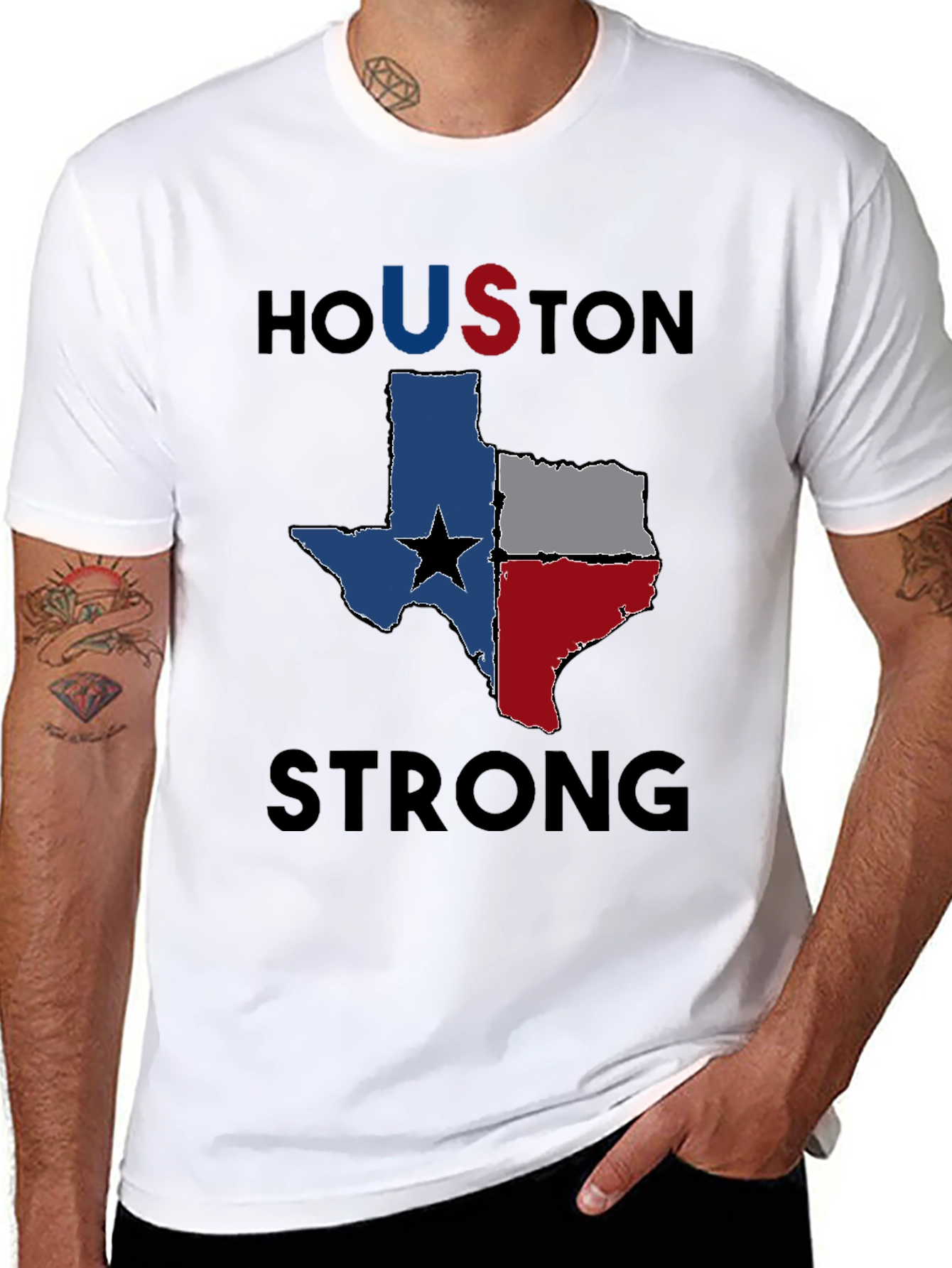 Houston Strong Texas Pride Graphic Tee