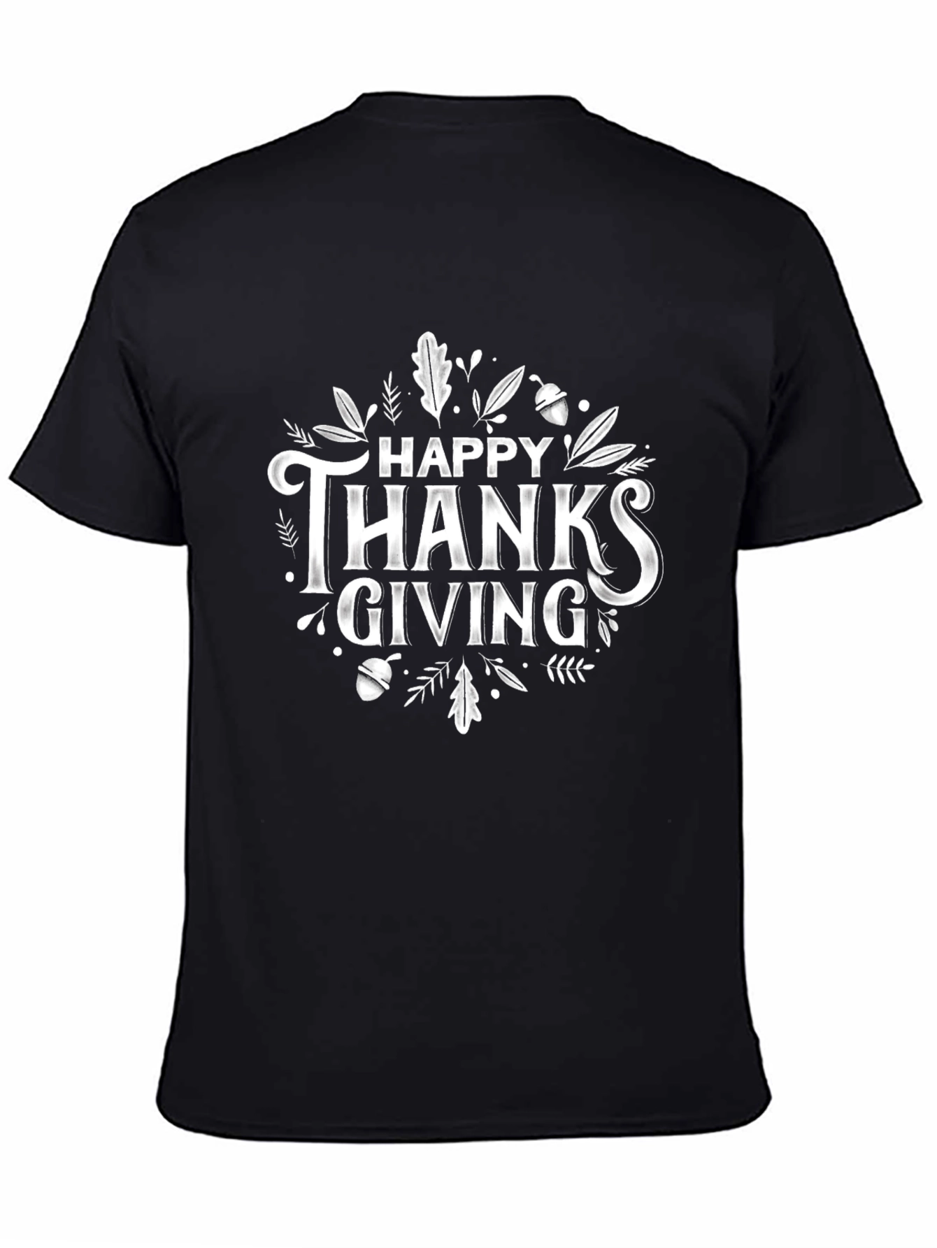 Happy Thanksgiving Graphic Tee - Holiday Apparel