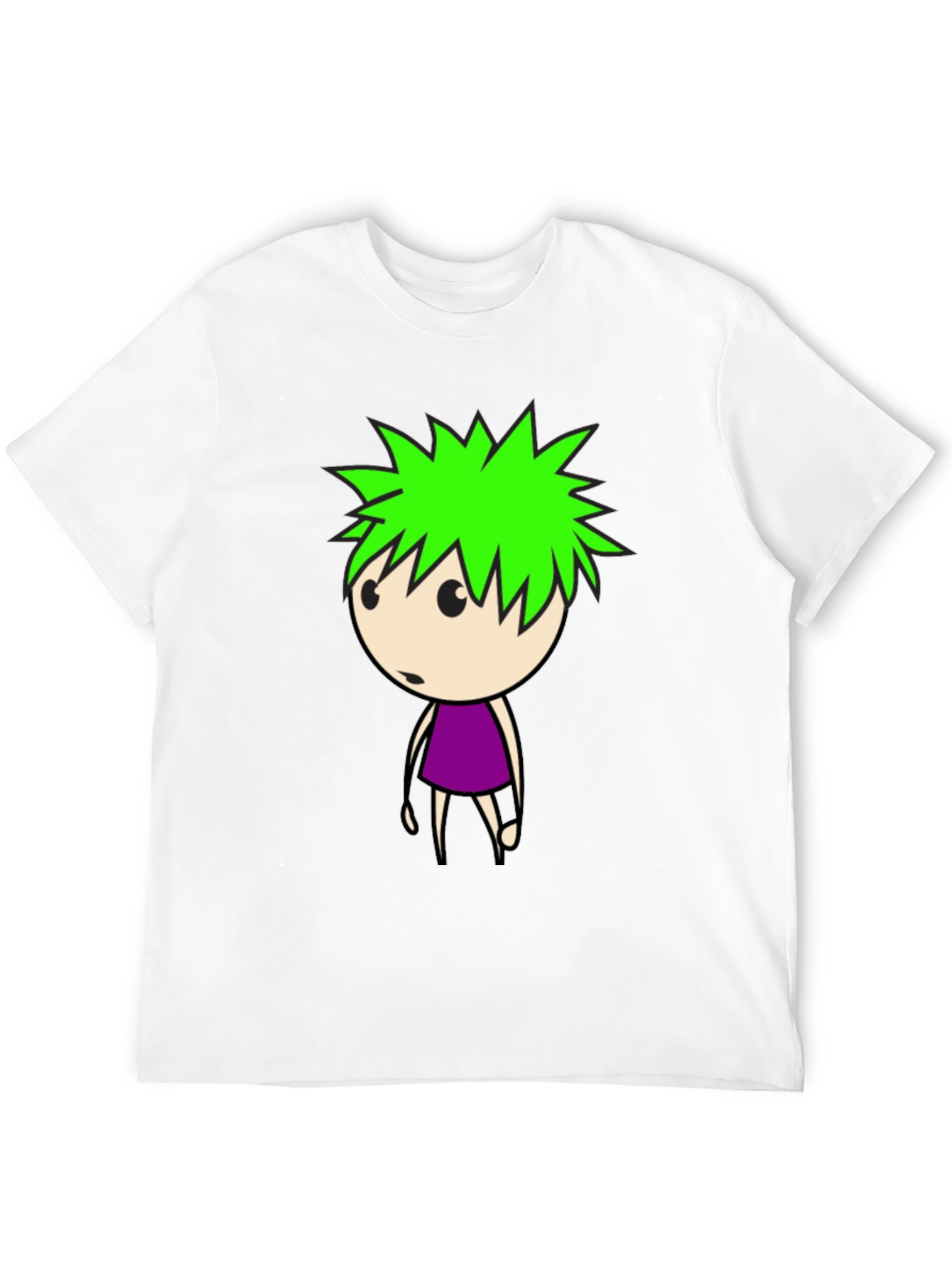 Cartoon Character Graphic Black T-Shirt