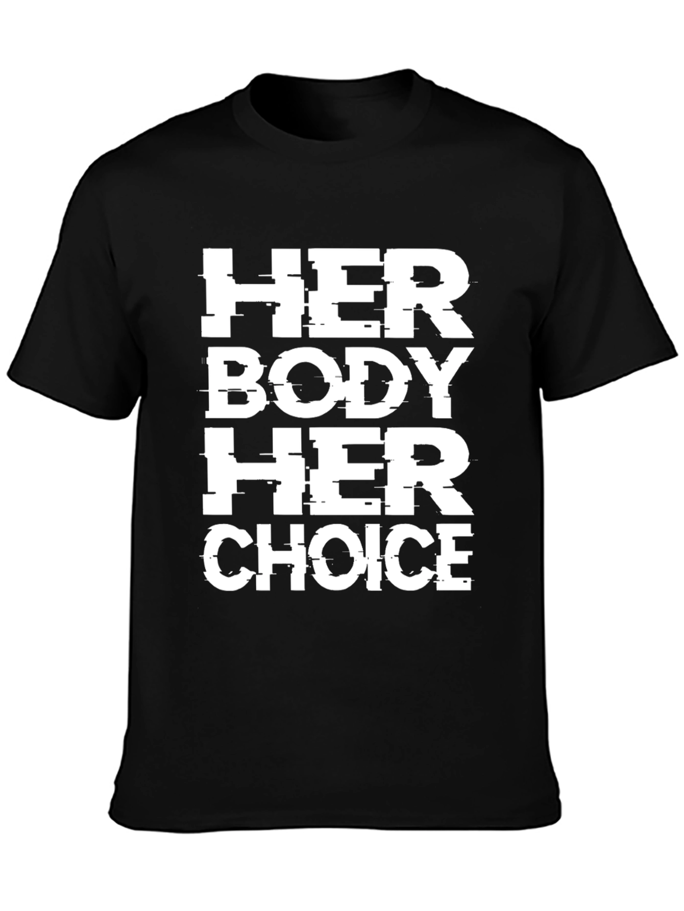 Her Body Her Choice Graphic Tee - Black