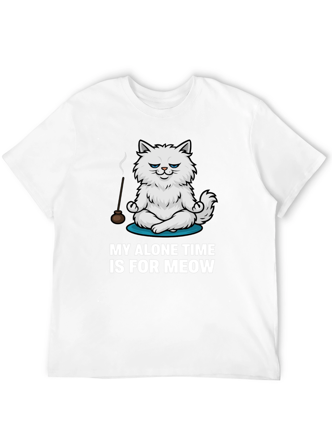Funny Cat Meditation T-Shirt