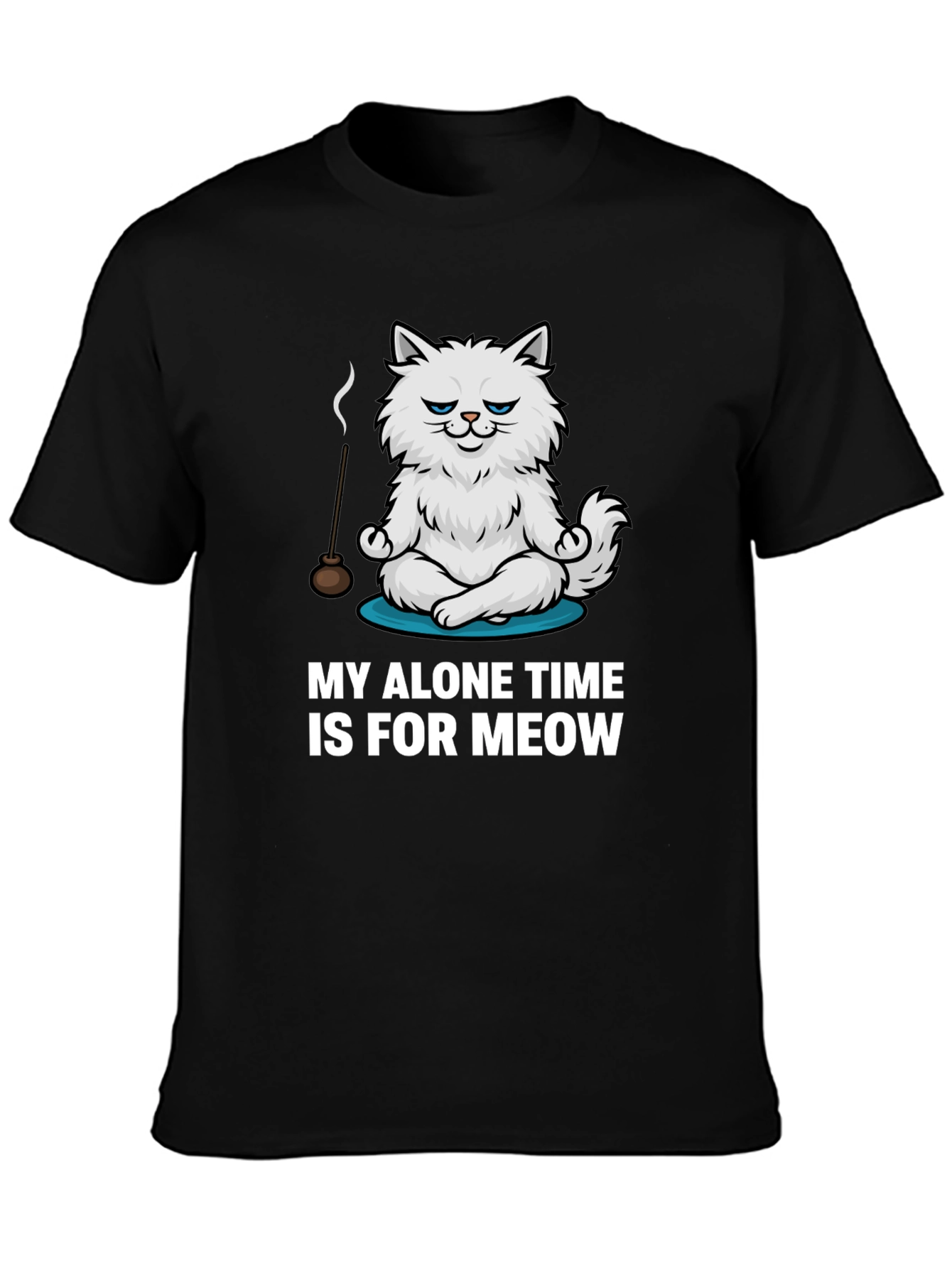 Funny Cat Meditation T-Shirt