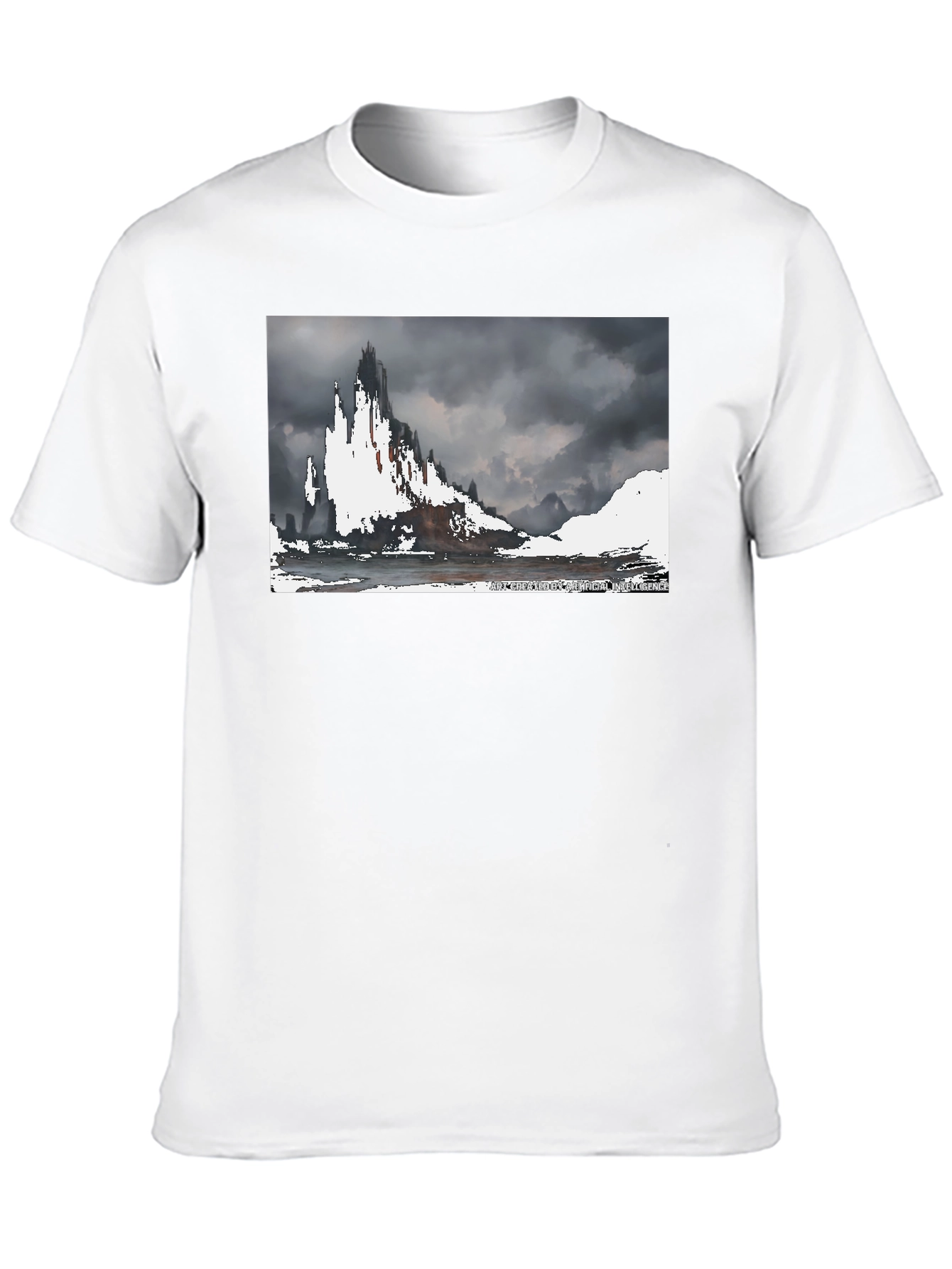 Fantasy Landscape Black Tee - Epic Quest Ready!