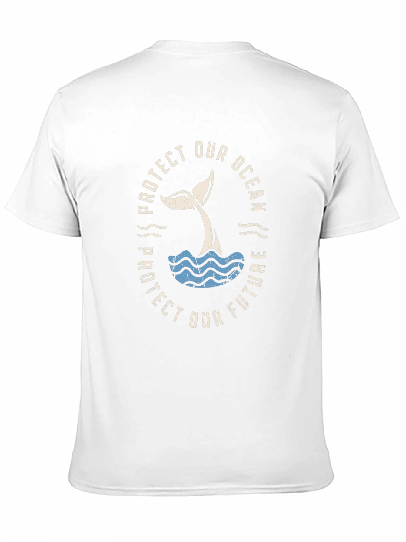 Protect Our Ocean T-Shirt - Whale Tail Design