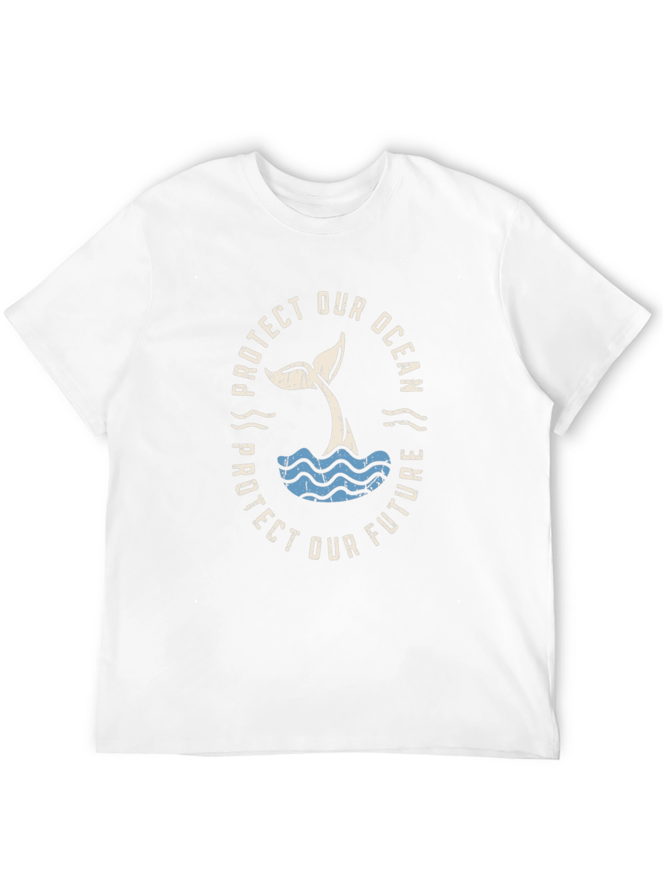 Protect Our Ocean T-Shirt - Whale Tail Design