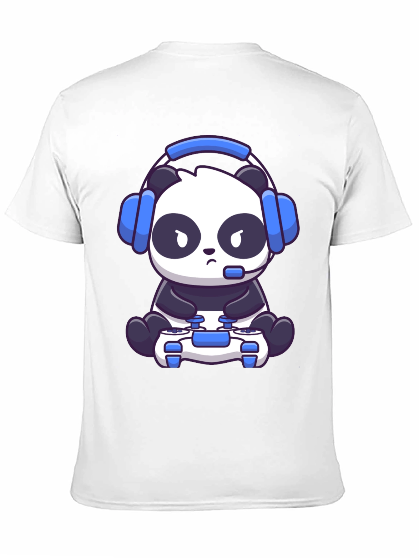 Gamer Panda T-Shirt - Cartoon Style