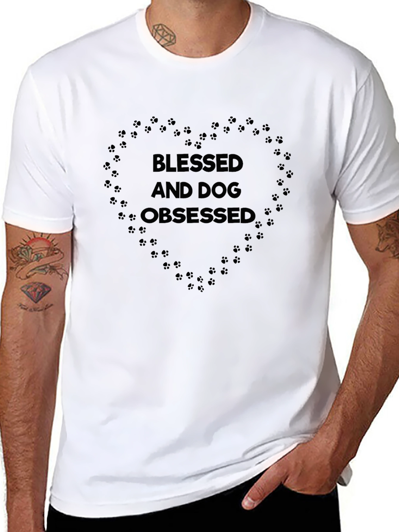 Blessed and Dog Obsessed Graphic T-Shirt