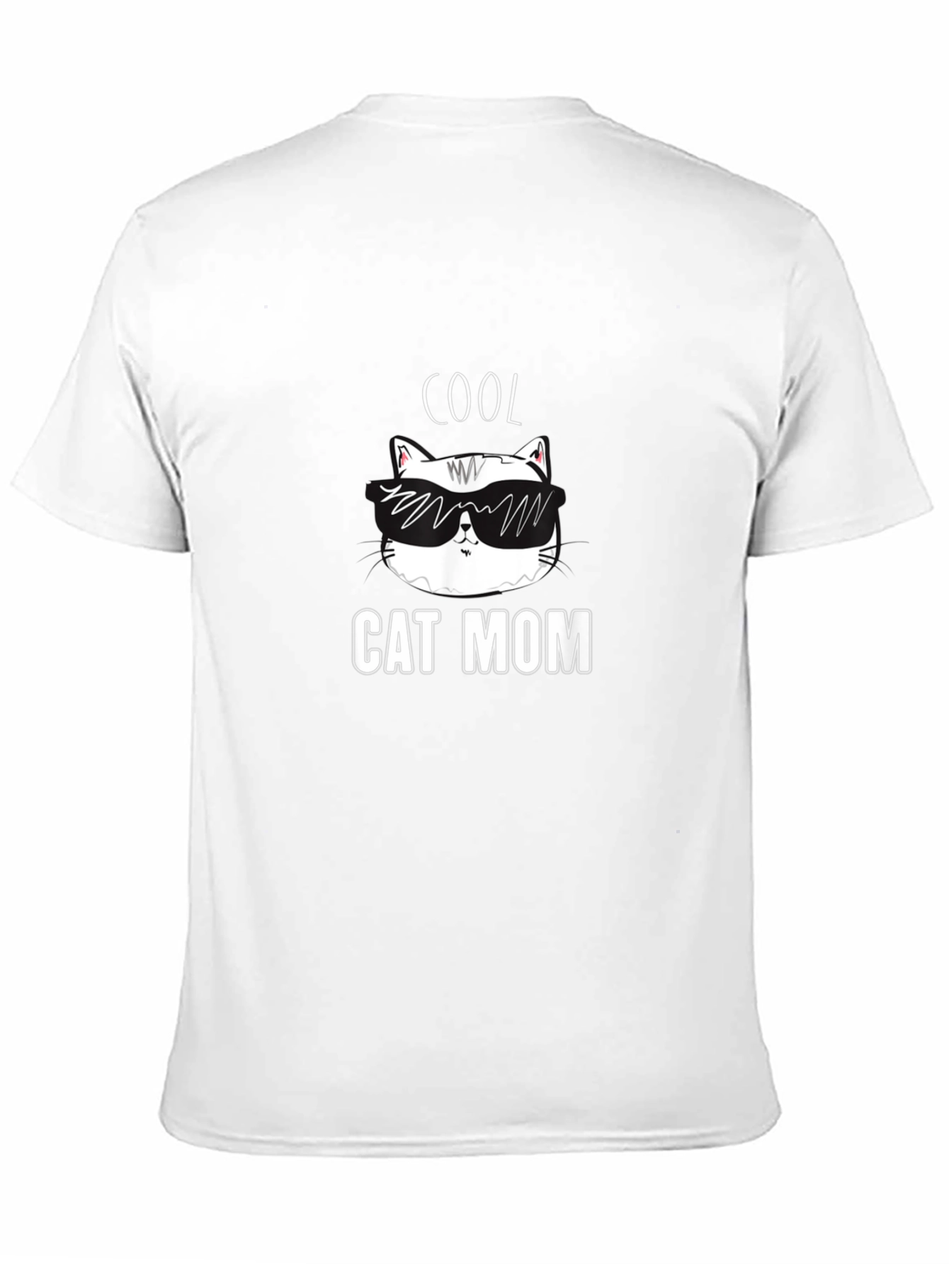 Cool Cat Mom T-Shirt - Black
