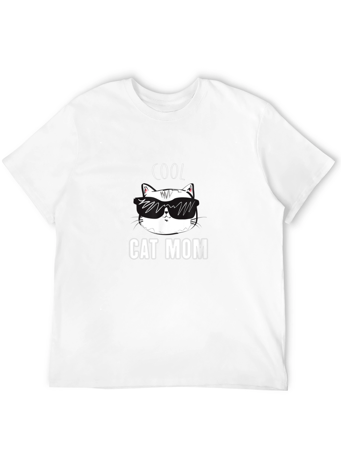 Cool Cat Mom T-Shirt - Black