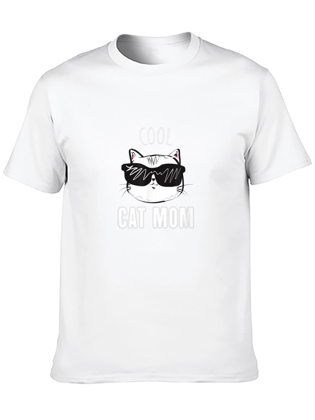 Cool Cat Mom T-Shirt - Black