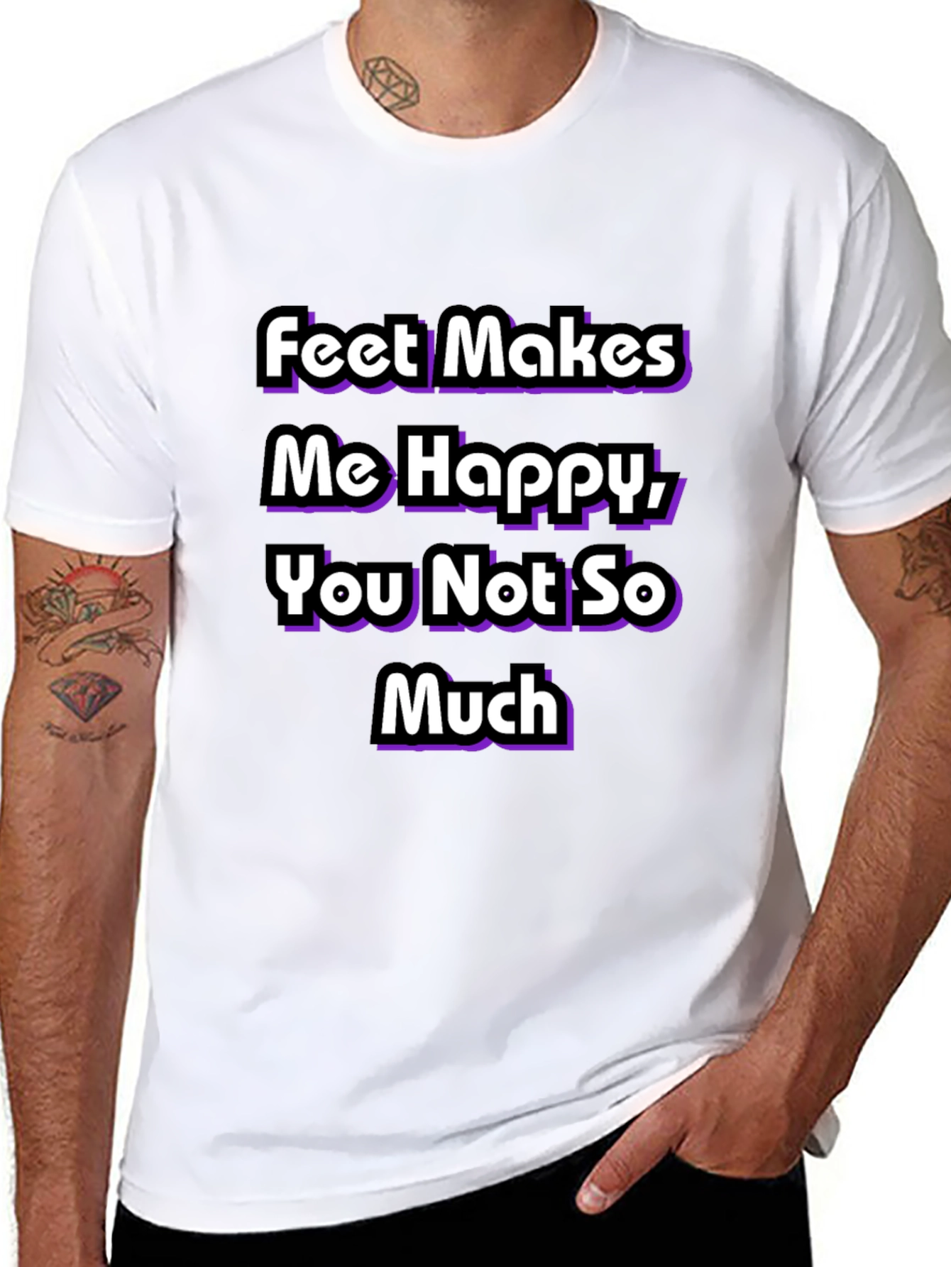 Feet Makes Me Happy T-Shirt