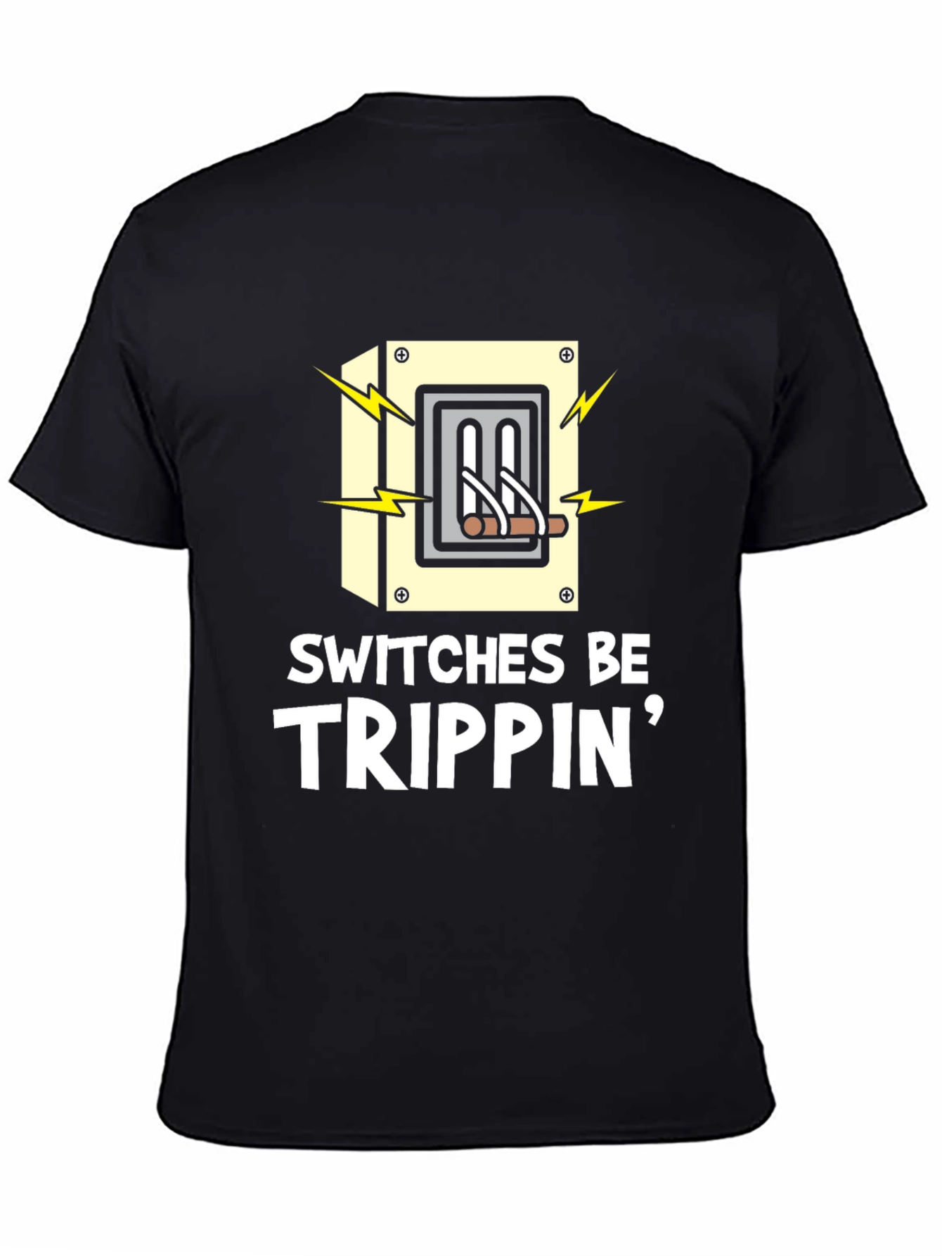 Switches Be Trippin Black Graphic Tee