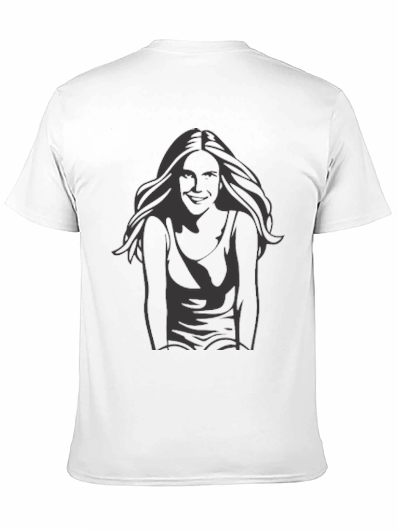 Black T-Shirt with Graphic Print - Casual Style