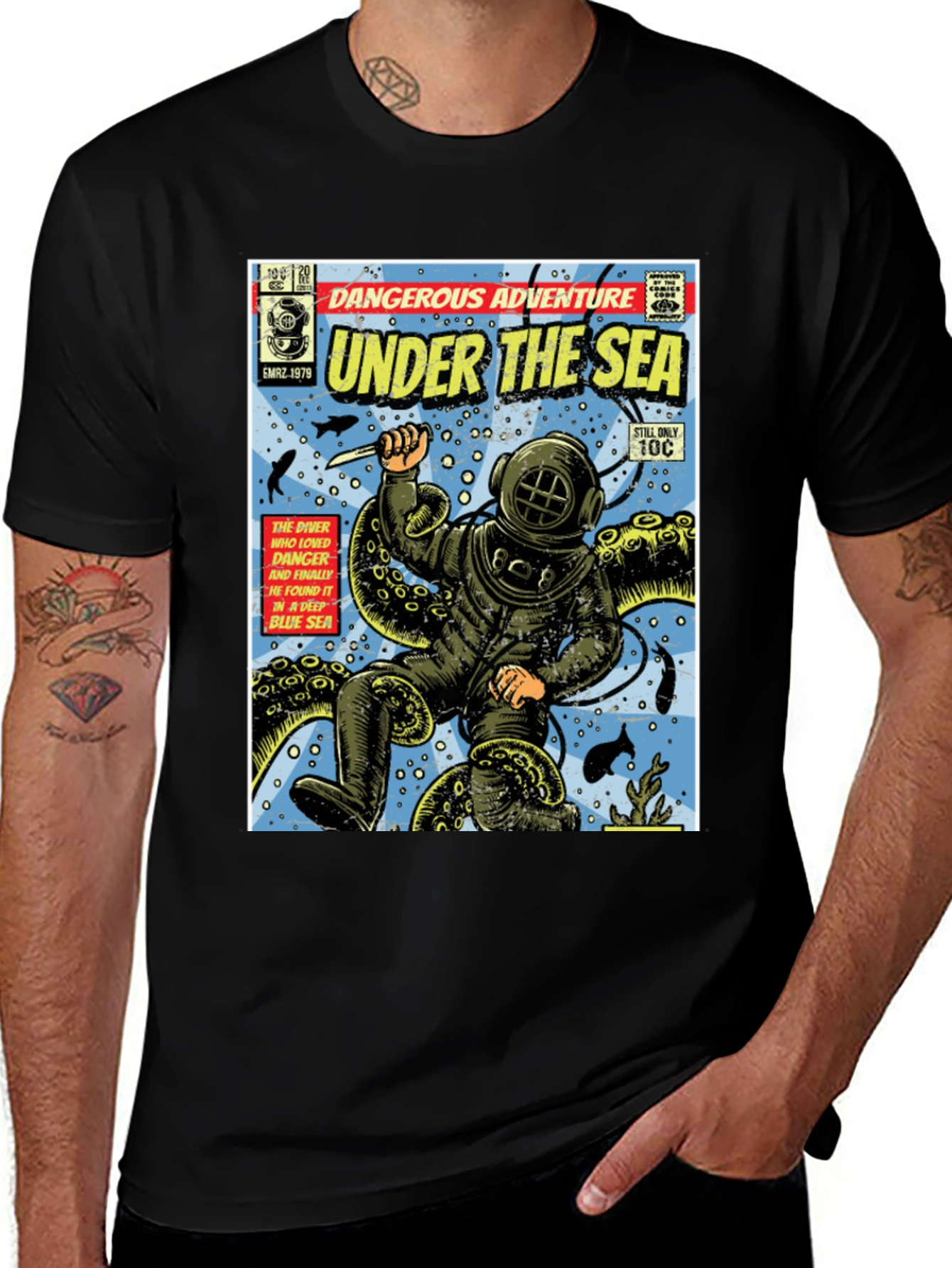 Under the Sea Comic Book T-Shirt