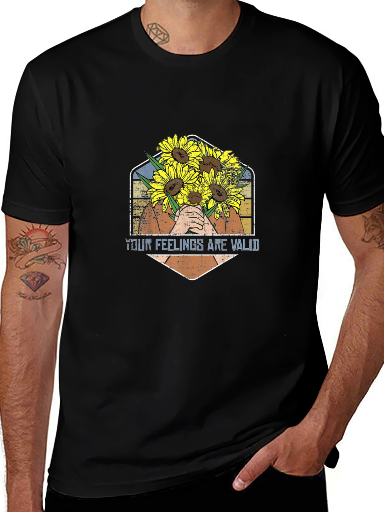 Your Feelings Are Valid Sunflower T-Shirt