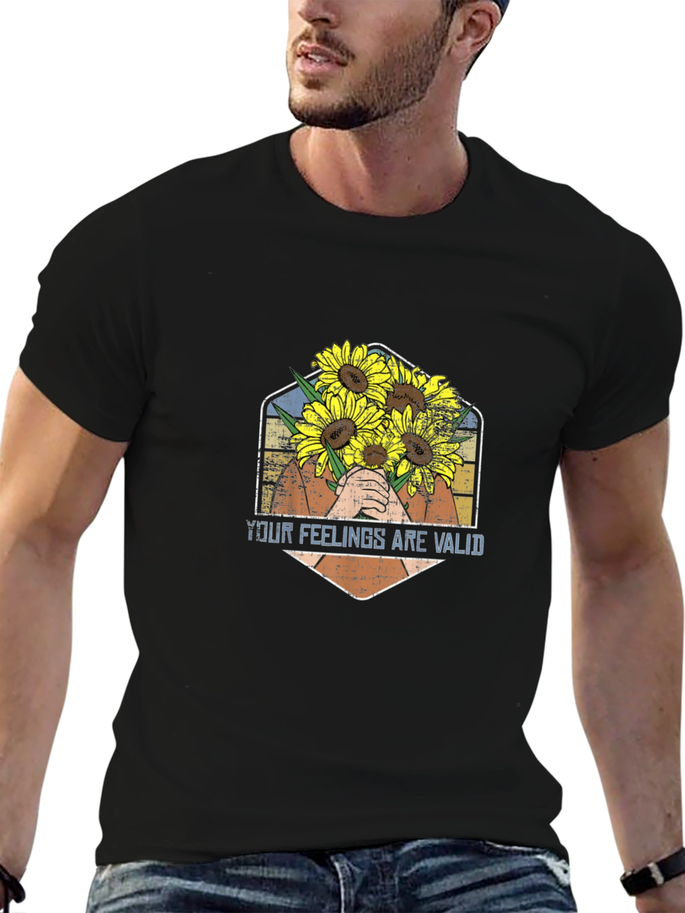 Your Feelings Are Valid Sunflower T-Shirt