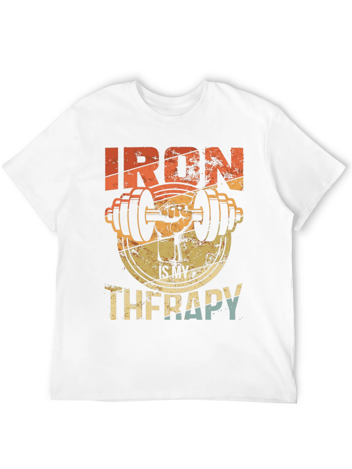 Iron Therapy Graphic Tee - Gym Workout Motivation