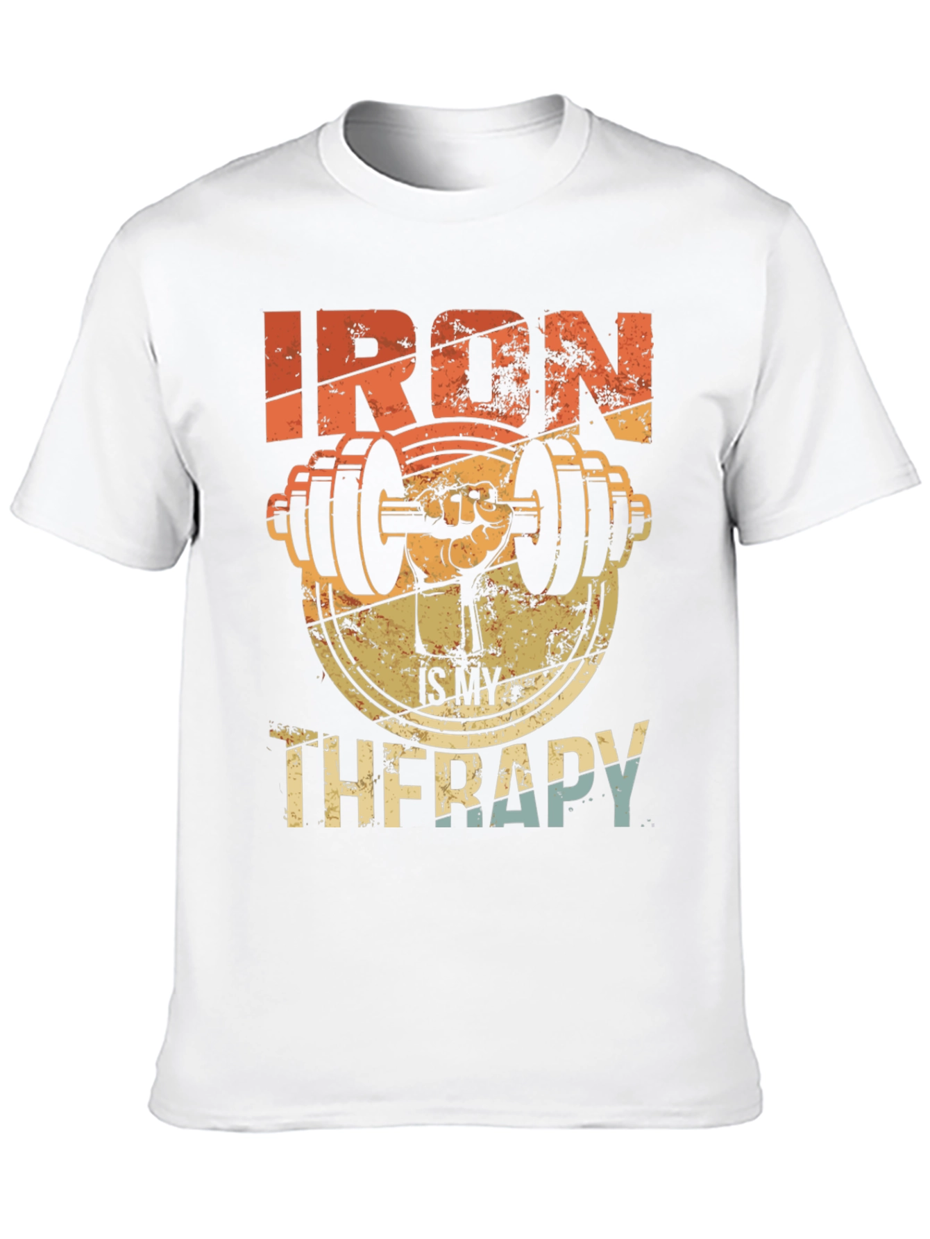 Iron Therapy Graphic Tee - Gym Workout Motivation